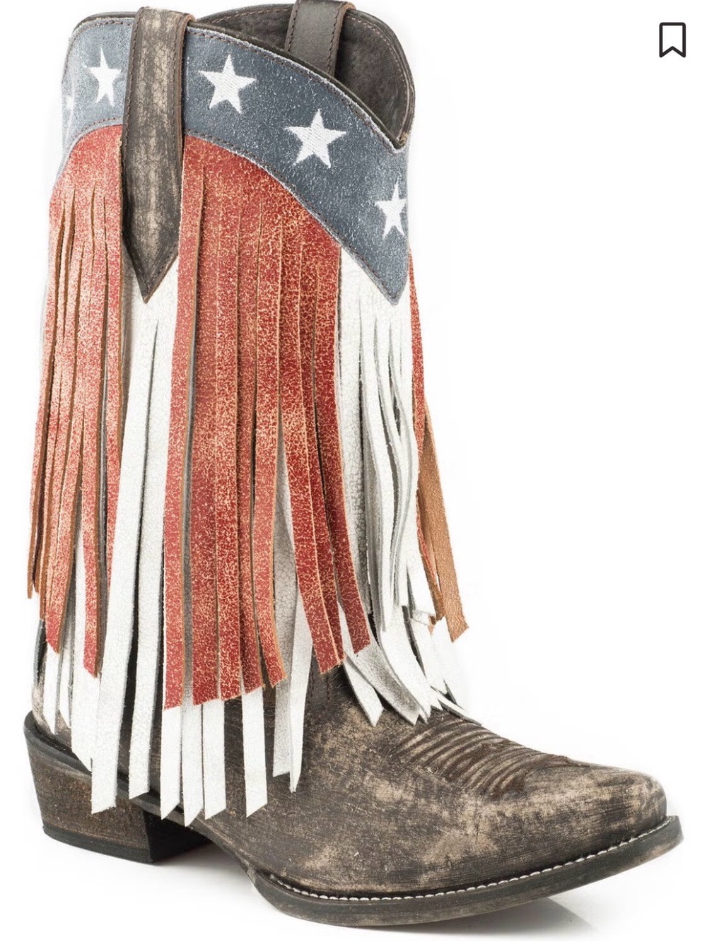 ROPER WOMEN'S AMERICAN BEAUTY FRINGE WESTERN BOOTS